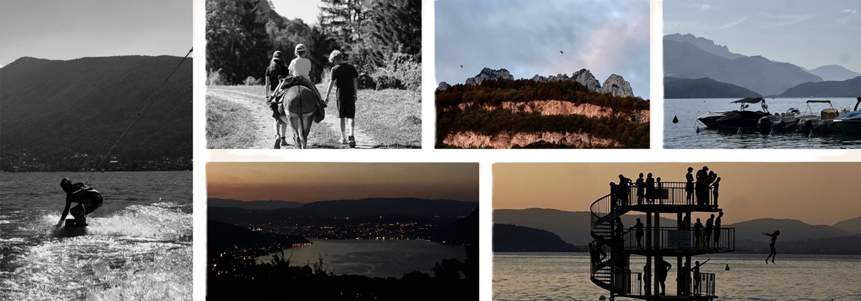 The Rouland family by Lake Annecy