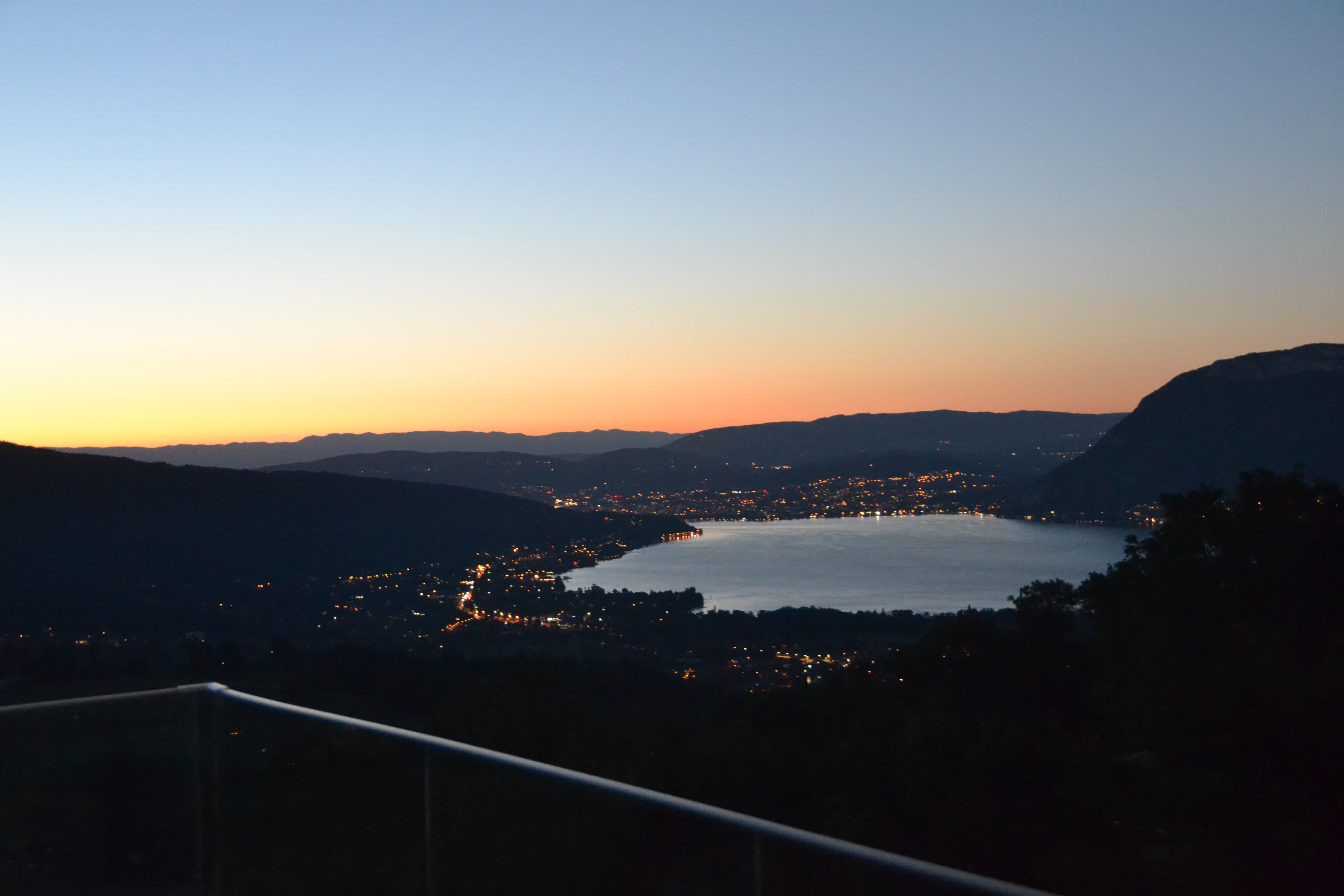 The villa - sunset view